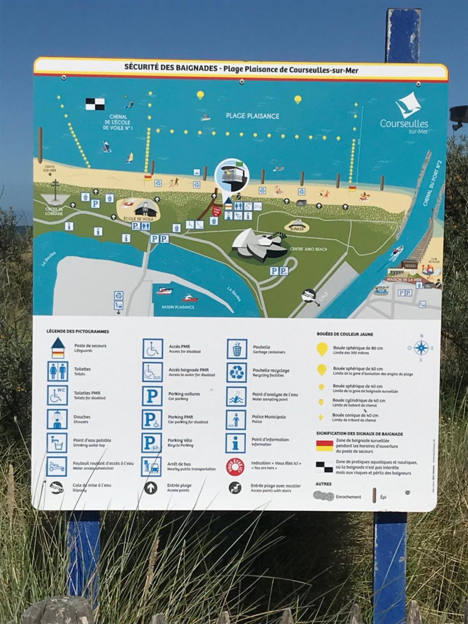 Апартаменти Bleu Sale - F2 Courseulles Avec Balcon Екстер'єр фото